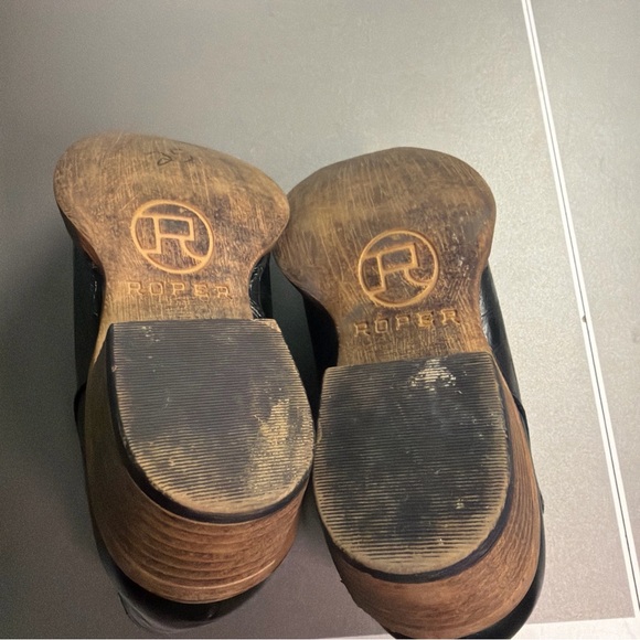 Roper Sofia Caiman Ankle Booties, Side Zip, Women's Size 7.5, Great condition - Picture 7 of 8